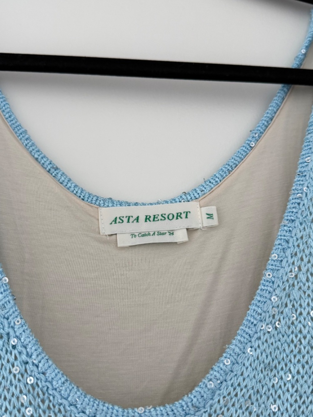 Asta Resort Ana Dress Baia Blue Sequin - Picture 4 of 5